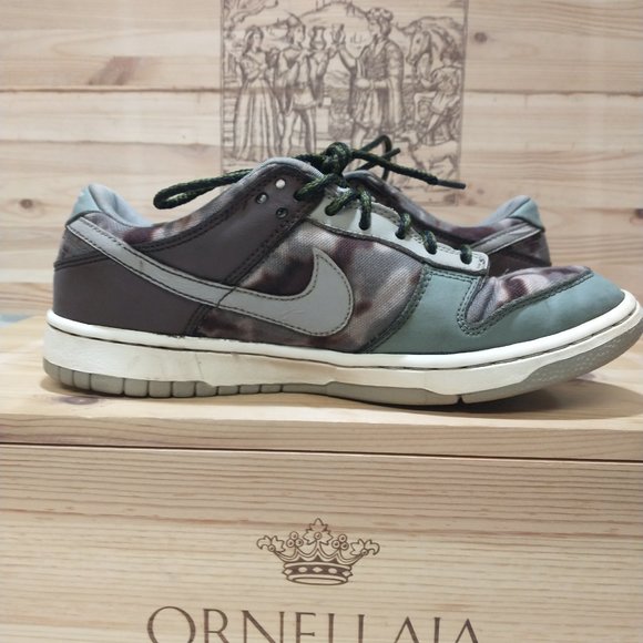 Nike Dunk Low Camo 307656-351 Size 7.5 Very Collectable